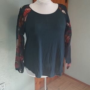 Maurices Chiffon Sleeve Shirt